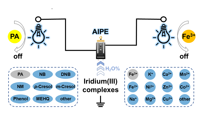 Aipe Active Neutral Ir Iii Complexes As Bi Responsive Luminescent Chemosensors For Sensing