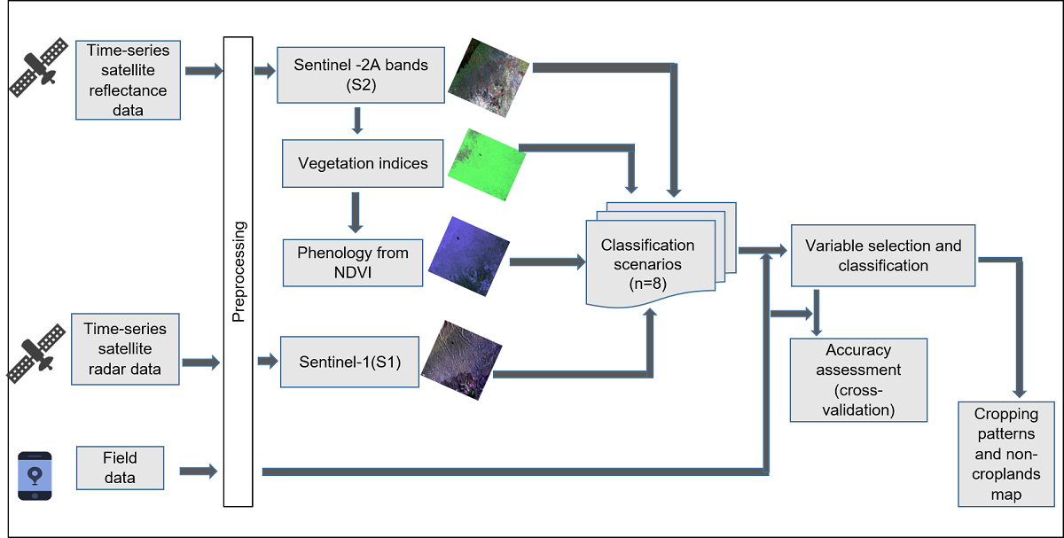 Sophisticated Cropping Patterns Mapping In Kenya Using Vegetation Indices And Phenology From Sentinel 2 And Sentinel 1 Radar Backscatter Data V1 Preprints