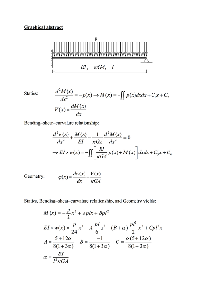 Timoshenko Beam Theory Exact Solution For Bending Second Order Analysis And Stability V2 Preprints